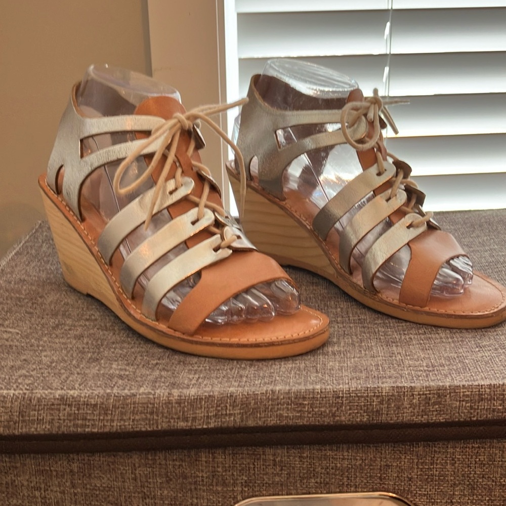 Cute summer leather sandals
